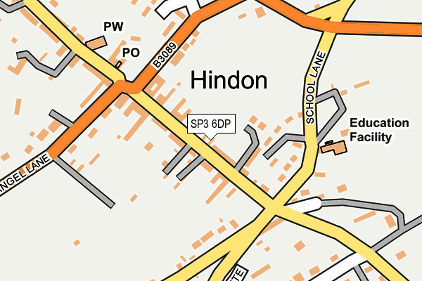 SP3 6DP map - OS OpenMap – Local (Ordnance Survey)