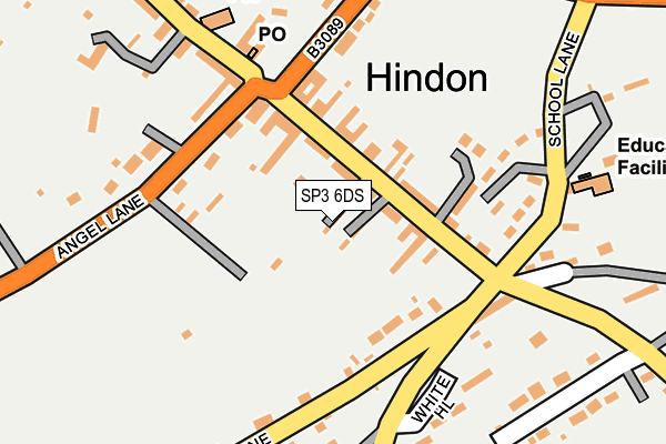 SP3 6DS map - OS OpenMap – Local (Ordnance Survey)