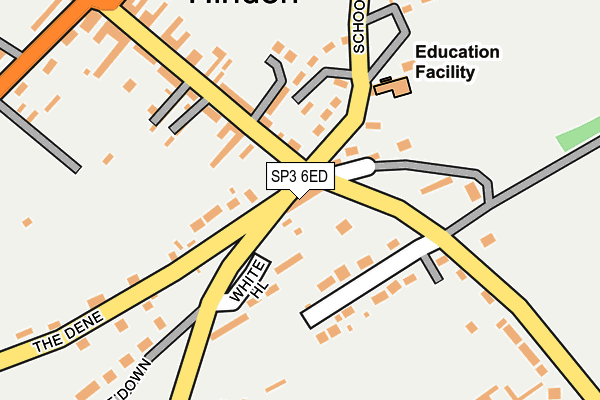 SP3 6ED map - OS OpenMap – Local (Ordnance Survey)