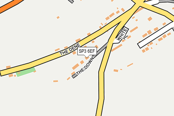 SP3 6EF map - OS OpenMap – Local (Ordnance Survey)