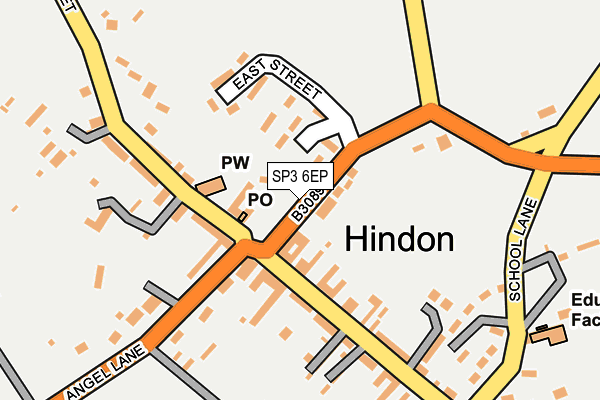 SP3 6EP map - OS OpenMap – Local (Ordnance Survey)