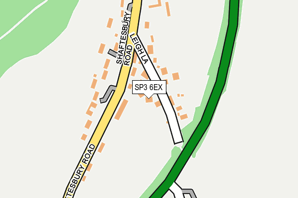 SP3 6EX map - OS OpenMap – Local (Ordnance Survey)