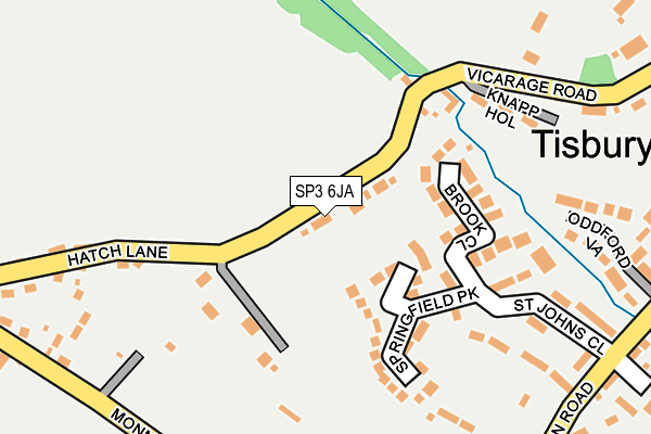SP3 6JA map - OS OpenMap – Local (Ordnance Survey)
