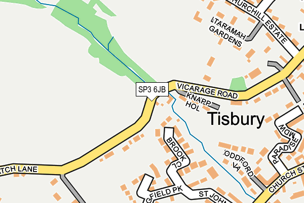 SP3 6JB map - OS OpenMap – Local (Ordnance Survey)