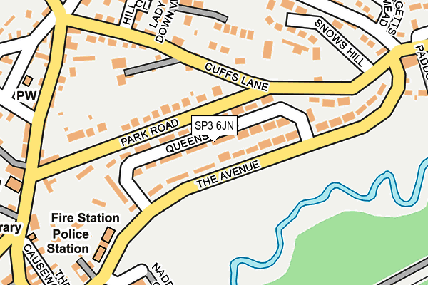 SP3 6JN map - OS OpenMap – Local (Ordnance Survey)