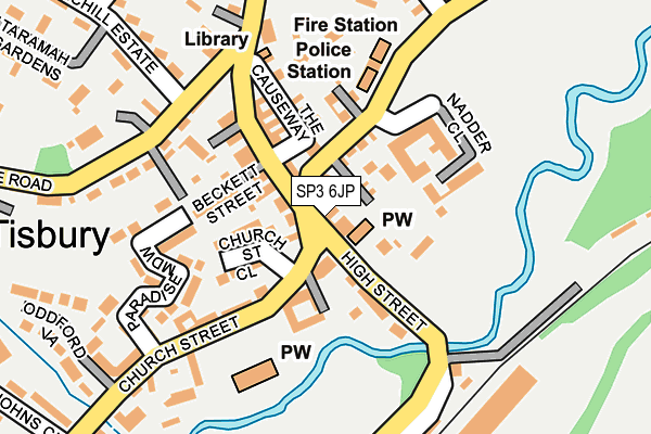 SP3 6JP map - OS OpenMap – Local (Ordnance Survey)