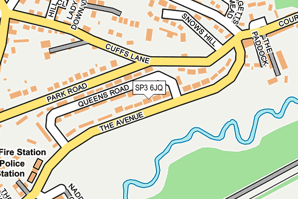 SP3 6JQ map - OS OpenMap – Local (Ordnance Survey)