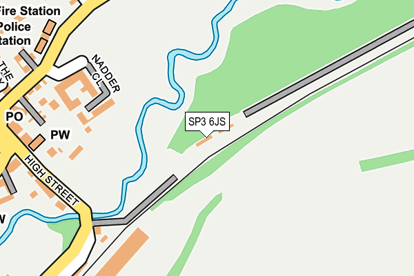 SP3 6JS map - OS OpenMap – Local (Ordnance Survey)