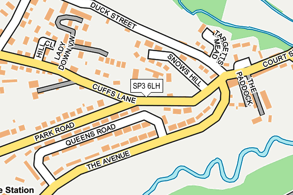 SP3 6LH map - OS OpenMap – Local (Ordnance Survey)
