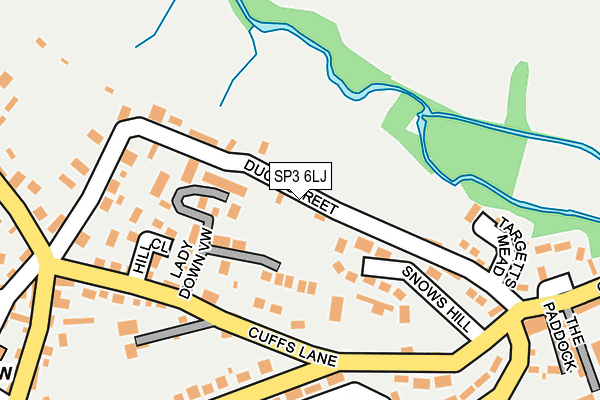 SP3 6LJ map - OS OpenMap – Local (Ordnance Survey)