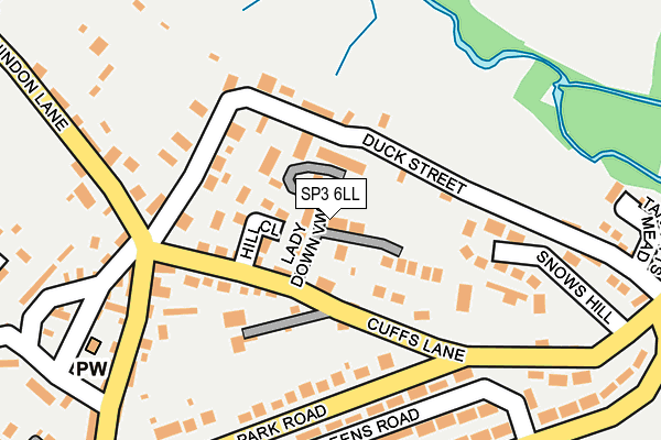 SP3 6LL map - OS OpenMap – Local (Ordnance Survey)