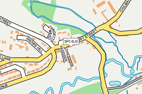 SP3 6LN map - OS OpenMap – Local (Ordnance Survey)