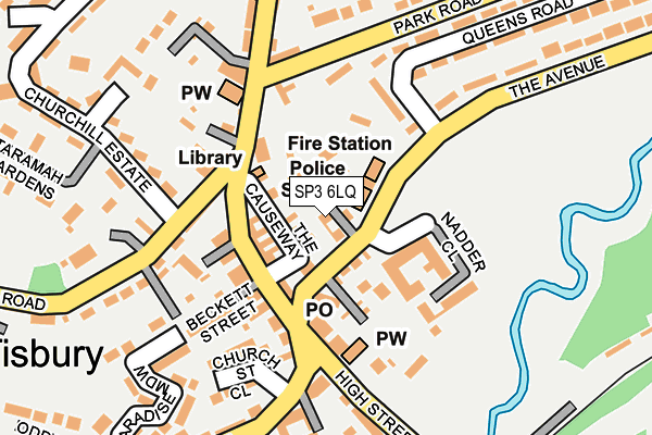 SP3 6LQ map - OS OpenMap – Local (Ordnance Survey)