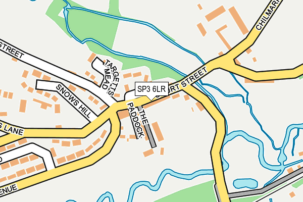 SP3 6LR map - OS OpenMap – Local (Ordnance Survey)