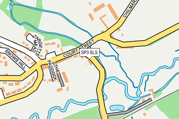 SP3 6LS map - OS OpenMap – Local (Ordnance Survey)