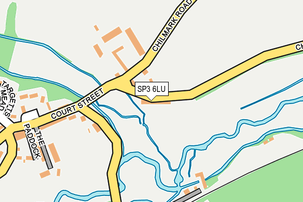 SP3 6LU map - OS OpenMap – Local (Ordnance Survey)