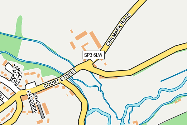 SP3 6LW map - OS OpenMap – Local (Ordnance Survey)