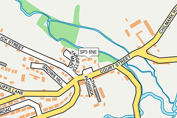 SP3 6NE map - OS OpenMap – Local (Ordnance Survey)