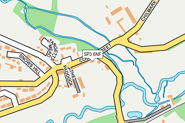 SP3 6NF map - OS OpenMap – Local (Ordnance Survey)