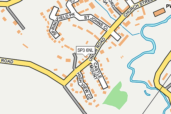 SP3 6NL map - OS OpenMap – Local (Ordnance Survey)