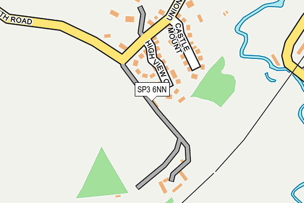 SP3 6NN map - OS OpenMap – Local (Ordnance Survey)