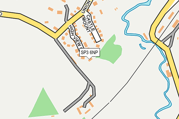 SP3 6NP map - OS OpenMap – Local (Ordnance Survey)