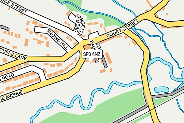 SP3 6NZ map - OS OpenMap – Local (Ordnance Survey)