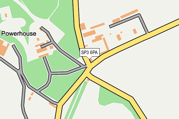 SP3 6PA map - OS OpenMap – Local (Ordnance Survey)