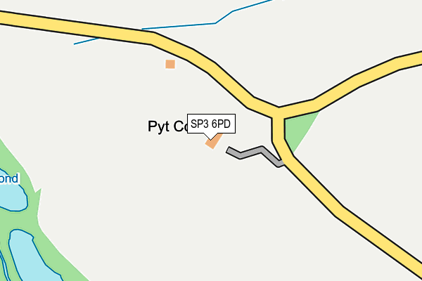 SP3 6PD map - OS OpenMap – Local (Ordnance Survey)