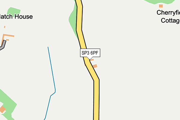 SP3 6PF map - OS OpenMap – Local (Ordnance Survey)