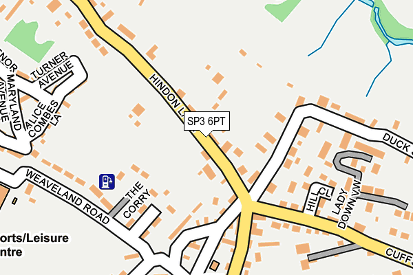 SP3 6PT map - OS OpenMap – Local (Ordnance Survey)