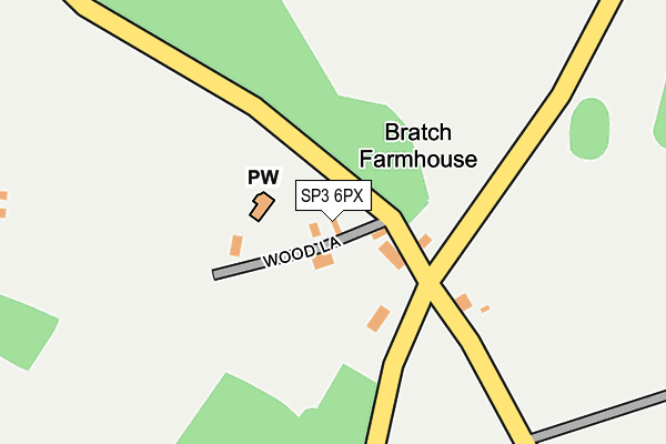 SP3 6PX map - OS OpenMap – Local (Ordnance Survey)