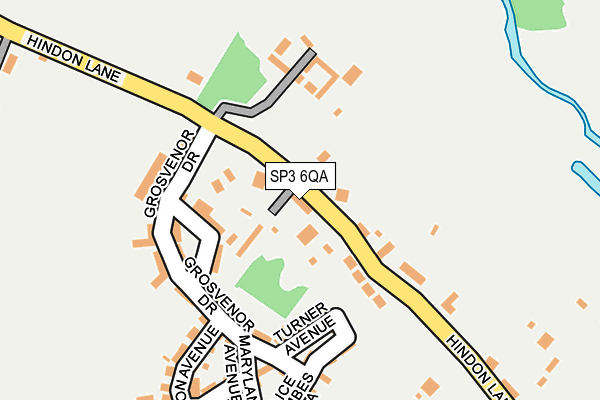 SP3 6QA map - OS OpenMap – Local (Ordnance Survey)