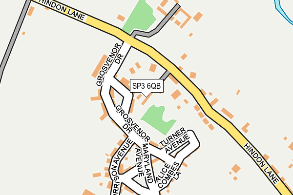SP3 6QB map - OS OpenMap – Local (Ordnance Survey)