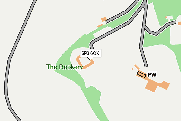 SP3 6QX map - OS OpenMap – Local (Ordnance Survey)