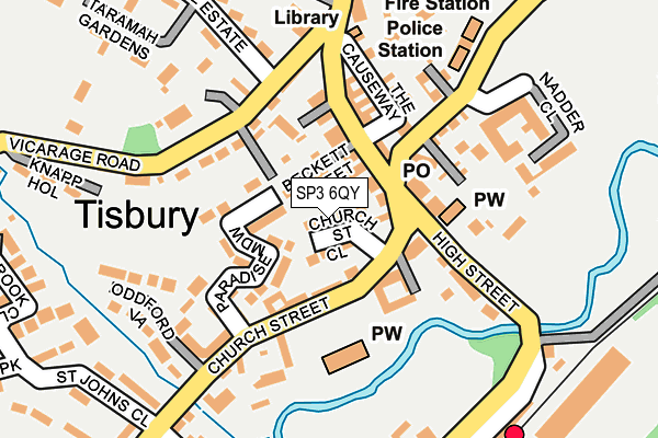 SP3 6QY map - OS OpenMap – Local (Ordnance Survey)