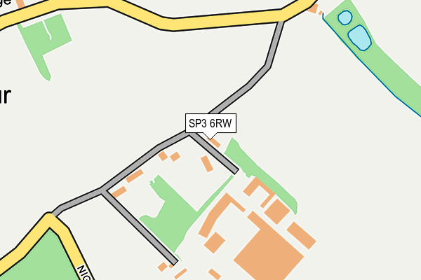 SP3 6RW map - OS OpenMap – Local (Ordnance Survey)