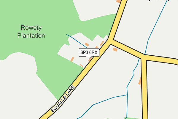 SP3 6RX map - OS OpenMap – Local (Ordnance Survey)