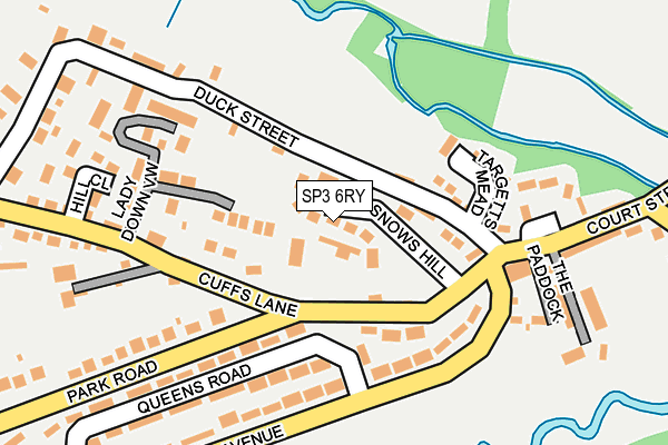 SP3 6RY map - OS OpenMap – Local (Ordnance Survey)