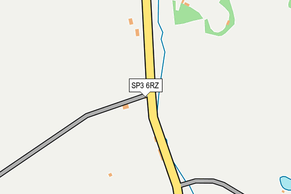 SP3 6RZ map - OS OpenMap – Local (Ordnance Survey)