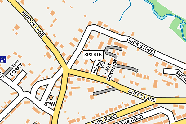SP3 6TB map - OS OpenMap – Local (Ordnance Survey)