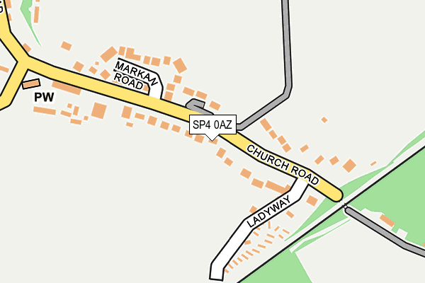 SP4 0AZ map - OS OpenMap – Local (Ordnance Survey)