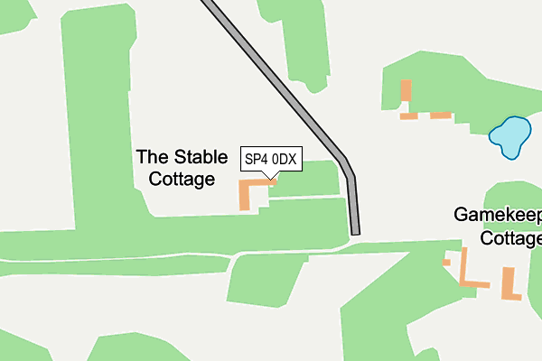 SP4 0DX map - OS OpenMap – Local (Ordnance Survey)