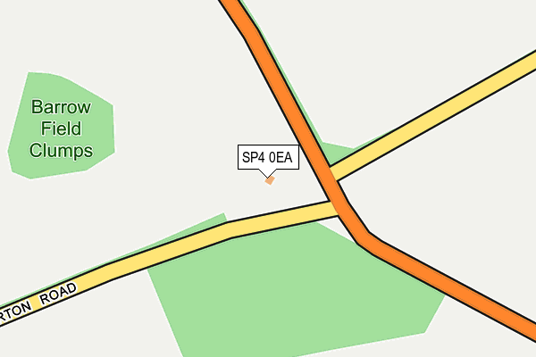 SP4 0EA map - OS OpenMap – Local (Ordnance Survey)