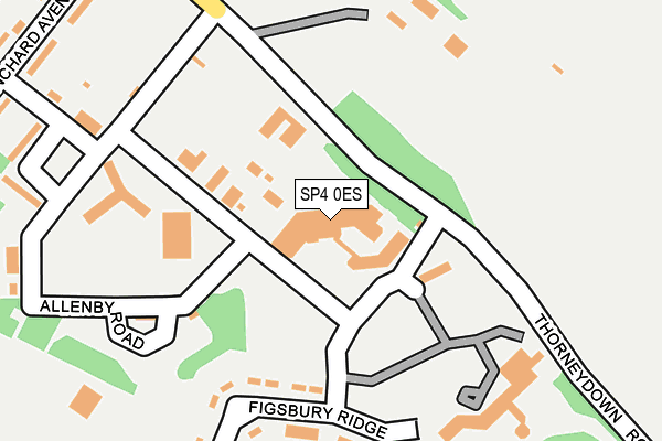SP4 0ES map - OS OpenMap – Local (Ordnance Survey)