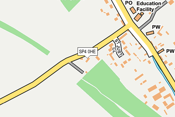 SP4 0HE map - OS OpenMap – Local (Ordnance Survey)