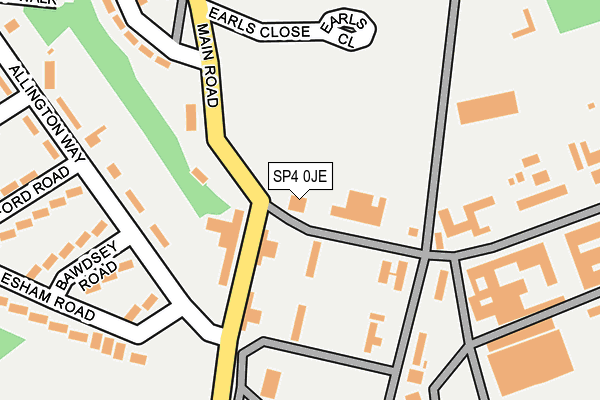SP4 0JE map - OS OpenMap – Local (Ordnance Survey)