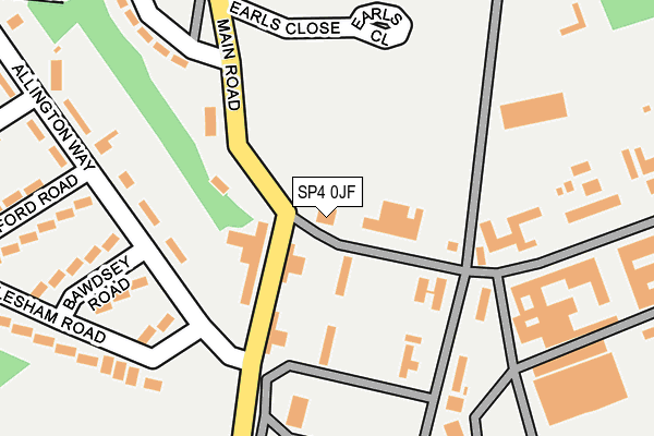 SP4 0JF map - OS OpenMap – Local (Ordnance Survey)