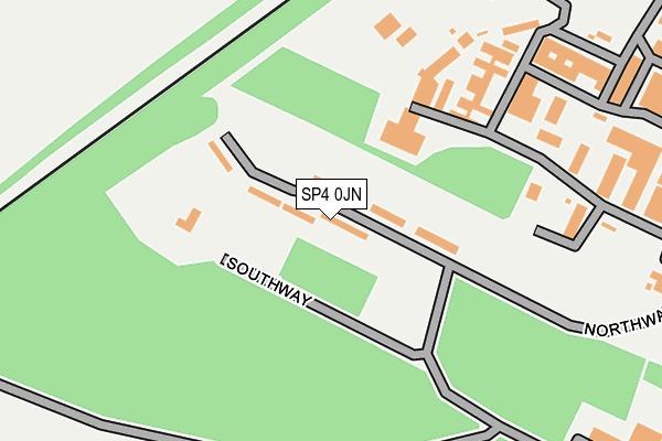 SP4 0JN map - OS OpenMap – Local (Ordnance Survey)
