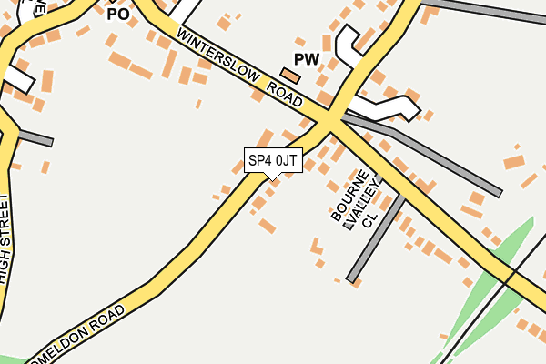 SP4 0JT map - OS OpenMap – Local (Ordnance Survey)